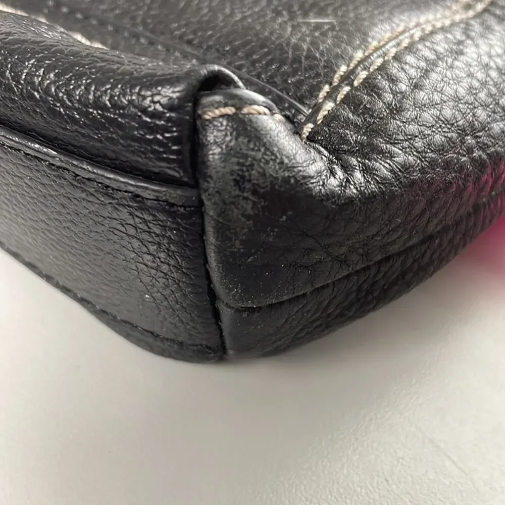The Sak Black Leather Crossbody Bag OS